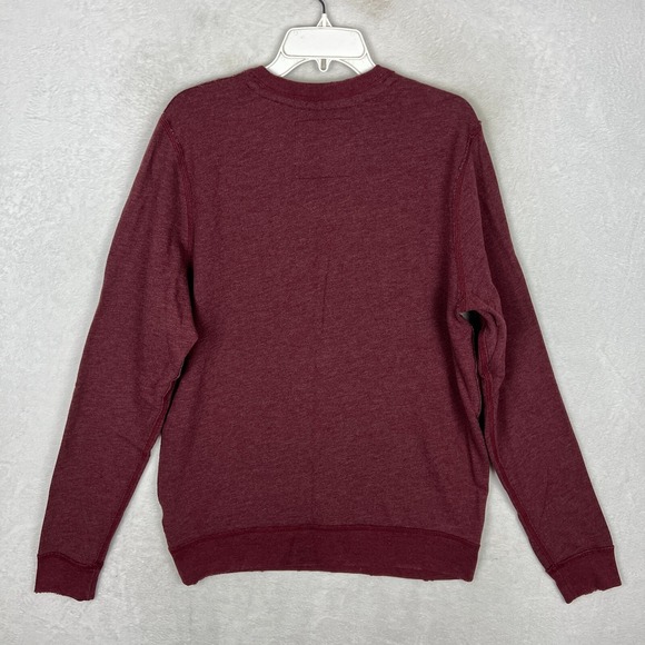 Abercrombie & Fitch Muscle Long Sleeve Shirt Mens 2XL Burgundy Red Pocket - Picture 4 of 9